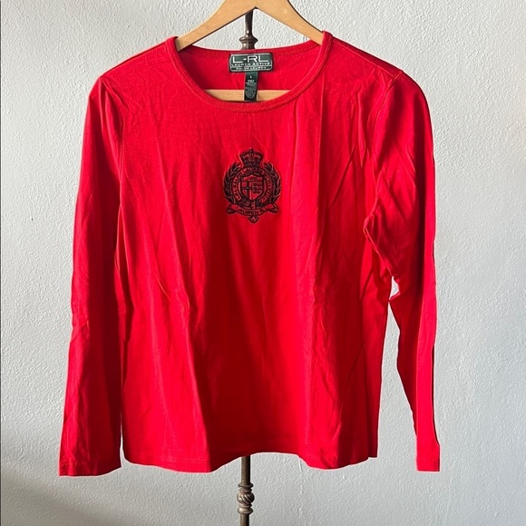 Lauren Ralph Lauren Tops - Lauren Ralph Lauren Embroidered Shirt Size Large
